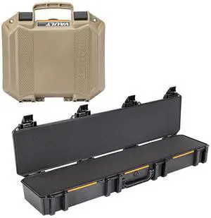 Pelican iM3300 Wheeled Hard Case with Custom Foam for One M16 Rifle, Black, Bundle with 12x12" Splatter Shooting Target Stickers, 10-Pack