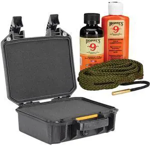 Pelican V100 Vault Small Pistol Case with Foam, Black, Bundle with Cleaning Kit