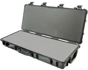 Pelican 1700 Travel Vault II Watertight Rifle Case with Foam Insert & Wheels, Black