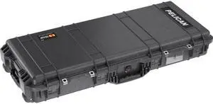 Pelican 1700NF Travel Vault II Wheeled Watertight Weapons Case without Foam Insert, Black
