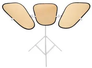 Manfrotto Triflector MKII Reflector Panels, Gold/White, Set of 3