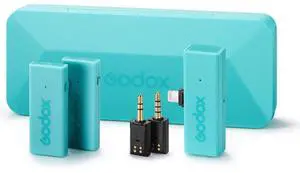 Godox MoveLink Mini 2.4GHz Lightning Wireless Microphone Kit 2, Macaron Green
