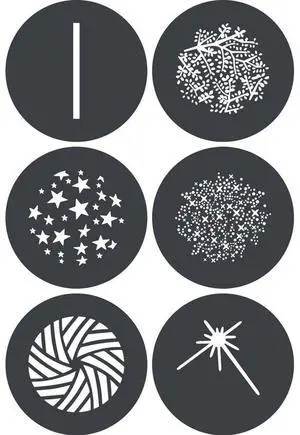 Godox GP-GS3 Gobo Set for MG1200Bi Spotlight Mount (6-Pack)
