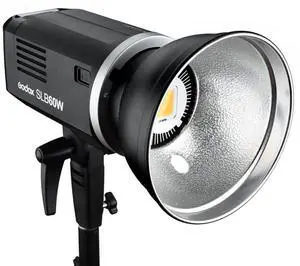 Godox SL Series SLB60W 60W Battery-Operated White LED Video Light, 5600K Color Temperature
