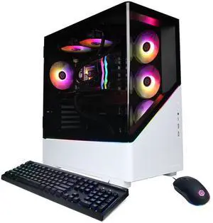 CyberPowerPC Gamer Supreme Liquid Cooled Gaming Desktop Computer, Intel Core i9-14900F 2.0GHz, 32GB RAM, 2TB SSD, NVIDIA GeForce RTX 5070 Ti 16GB, Windows 11 Home, White