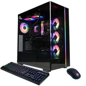 CyberPowerPC Gamer Supreme Liquid Cooled Gaming Desktop Computer, AMD Ryzen 7 7800X3D 4.2GHz, 32GB RAM, 2TB SSD, NVIDIA GeForce RTX 5070 Ti 16GB, Windows 11 Home, Black