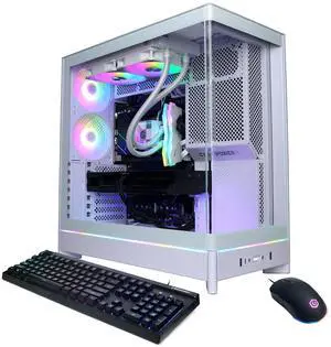 CyberPowerPC Gamer Supreme Liquid Cooled Gaming Desktop Computer, Intel Core i7-14700KF 3.4GHz, 32GB RAM, 2TB SSD, NVIDIA GeForce RTX 5070 Ti 16GB, Windows 11 Home, White