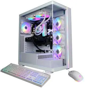 CyberPowerPC Gamer Supreme Liquid Cooled Gaming Desktop Computer, Intel Core Ultra 7 265F 2.4GHz, 32GB RAM, 2TB SSD, NVIDIA GeForce RTX 5060 Ti 8GB, Windows 11 Home, White