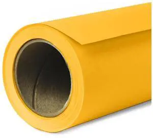Savage Widetone Seamless Background Paper, 107" wide x 36' Deep Yellow, #71 Savage Widetone Seamless Background Paper, 107" wide x 36' Deep Yellow, #71