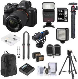 Sony Sony Alpha a7 IV Full Frame Mirrorless Interchangeable Lens Digital 4K Camera, Black - Bundle with Sony FE 24-70mm f/2.8 GM II Standard Zoom E-Mount Lens
