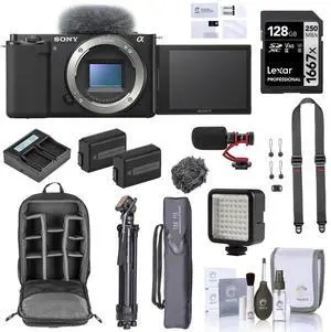Sony ZV-E10 Mirrorless Camera, Black #ILCZV-E10/B CK