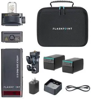 Flashpoint eVOLV 200 Pro II TTL Pocket Flash Kit With Extra Battery