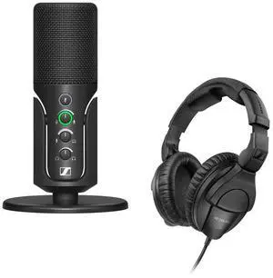 Sennheiser Profile Cardioid Condenser USB-C Microphone with HD 280 Pro Headphones