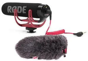 Rode VideoMic GO Lightweight On-Camera Microphone with Mini Windjammer Kit