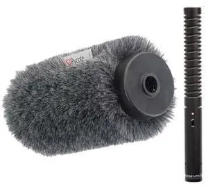 Rode NTG-1 Directional Condenser Wired Shotgun Microphone with 14cm Rycote Long Hair Softie Wind Kit