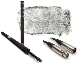 Rode NTG-2 Dual Powered Lightweight Directional Condenser Shotgun Microphone Value Kit with RODE Blimp