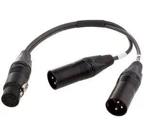 Sennheiser ACS5 5-pin XLR Female to Dual XLR Male Y Cable for MKH418S and MKE44P Microphones
