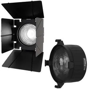 Aputure F10 10" Glass Fresnel Lens Modifier, Bowens Mount, Bundle with 10" Barndoors
