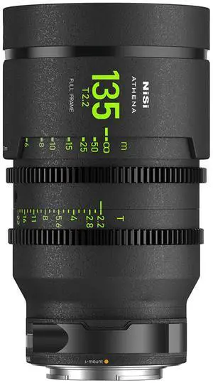 NiSi ATHENA PRIME 135mm T2.2 Cinema Lens with Filter Holder, Leica L