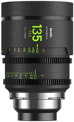 NiSi ATHENA PRIME 135mm T2.2 Cine Lens with Filter Holder, PL Mount