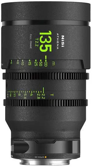 NiSi ATHENA PRIME 135mm T2.2 Cine Lens with Filter Holder, Canon RF
