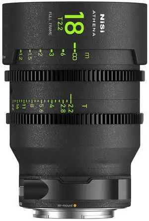 NiSi ATHENA PRIME 18mm T2.2 Cine Lens with Filter Holder, Canon RF