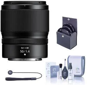 Nikon NIKKOR Z 50mm f/1.4 Lens, Bundle with Included Value #20128 A