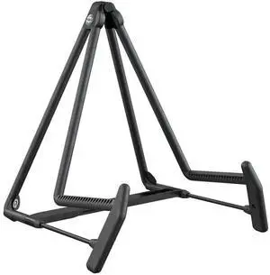 K&M Heli-2 17580 Acoustic Guitar Stand, 185-230mm/7.28-9.06" Width Adjustment, Black