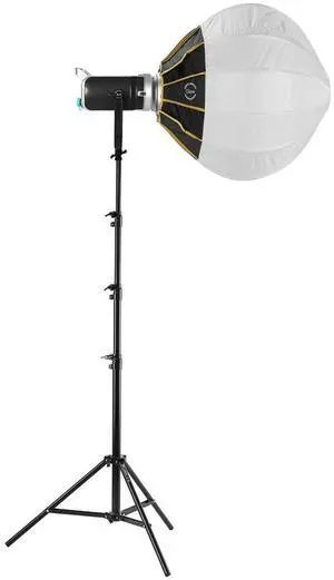 GVM SD200D 200W Bi-Color LED Video Spotlight, w/20" Lantern Softbox & 9.5' Stand
