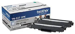 Brother TN2272PK High-Yield Toner Cartridge, 3000 Page Yield, Black, 2-Pack