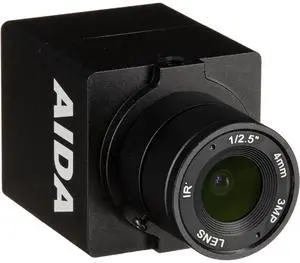 AIDA HD-100A Compact Full HD HDMI POV Camera with TRS Stereo Audio Input, Multi HD Format