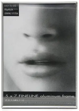Framatic 5 x 7 Fineline Silver Aluminum Frame (4 Pack)