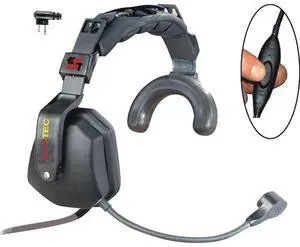 Eartec Ultra Single-Ear Inline PTT Headset with Mic and Motorola 2-Pin Connector