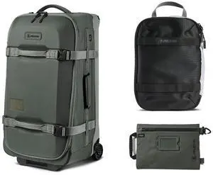 Pelican Aegis HY28 28" Wheeled Check-In Roller Hybrid Duffel Bag, Charcoal, Bundle with PCM ModPak Packing Cube and SPL ModPak Storage Pouch