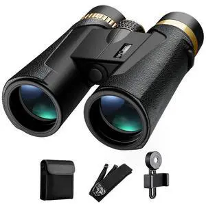 K&F Concept 12x42 HY1242 Waterproof BAK4 Roof Prism Binocular with 5.8 Degree Field of View