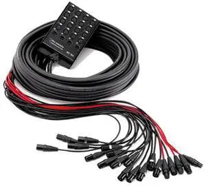 ProX XC-SB164XLR50 50' 16 XLR-F Input to 4 XLR-M Return Stage Box Snake