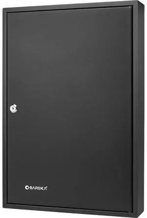 Barska 100 Position Key Cabinet with Key Lock, Black