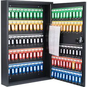 Barska 100 Position Adjustable Key Cabinet with Combination Lock, Black