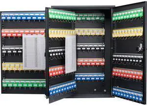 Barska 300 Position Adjustable Key Cabinet with Combination Lock, Black