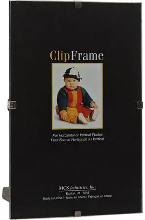 MCS Glass Clip Picture Frame for 8x12" Photograph, 12-Pack
