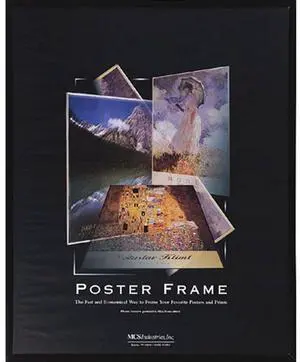 MCS Acrylic & Corrugated Back Poster Frame for 18x24" Photograph, Black, 6-Pack