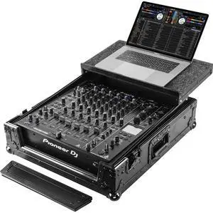 Odyssey Innovative Designs Pioneer DJM-V10 ATA Flight Case with Glide Laptop Platform, Black