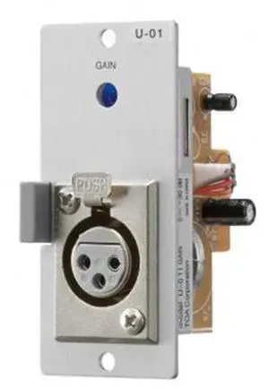 TOA Electronics 900 Series Unbalanced Line Input Module with Female XLR Connector, -20dB Sensitivity, 220 kOhms Impedance, 20Hz - 20kHz Frequency Response