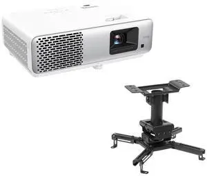 BenQ HT2060 Full HD HDR LED DLP Home Theater Projector, Bundle with H&A Ceiling Mount