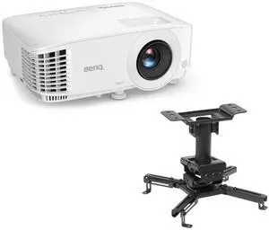 BenQ TH575 Full HD DLP Home Theater Gaming Projector, Bundle with H&A Ceiling Mount
