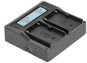Green Extreme Dual Smart Charger with LCD Screen for Sony BP-U Series Batteries