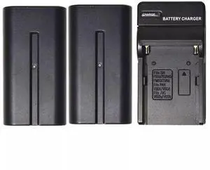 Savage BNP-F750 2x 4400mAh Lithium-Ion Battery with Charger for Sony Digital Cameras and Camcorders