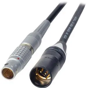 Laird 10' Lemo 2B-6-Pin to XLR 4-Pin Male 12V DC Power Adapter Cable for Red One Cameras