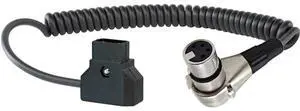 Shape D-Tap to 4-Pin XLR Coiled Cable #DTXLC