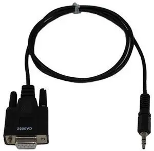 Aurora Multimedia 6' 3.5mm TRS to Female DB9 2-TX 3-RX Cable, Null-Modem